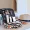 NEX™ Black Adjustable Waterproof Travel Makeup Bag with Dividers